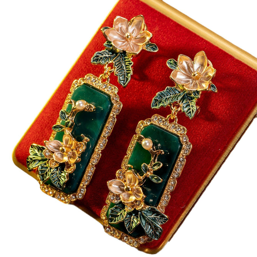 Medieval Court Style Retro Temperament Long Earrings