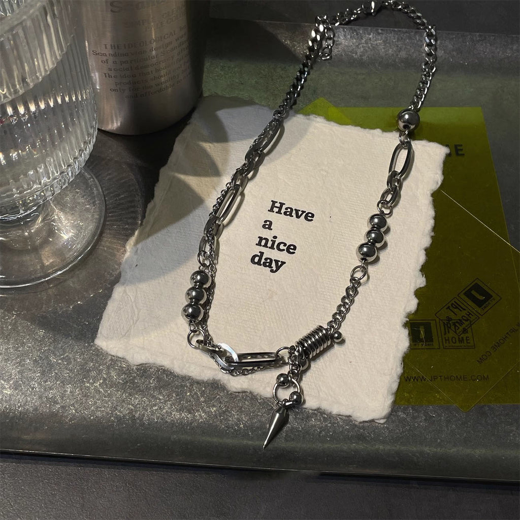 Non Fading Rivet Splicing Men's Necklace