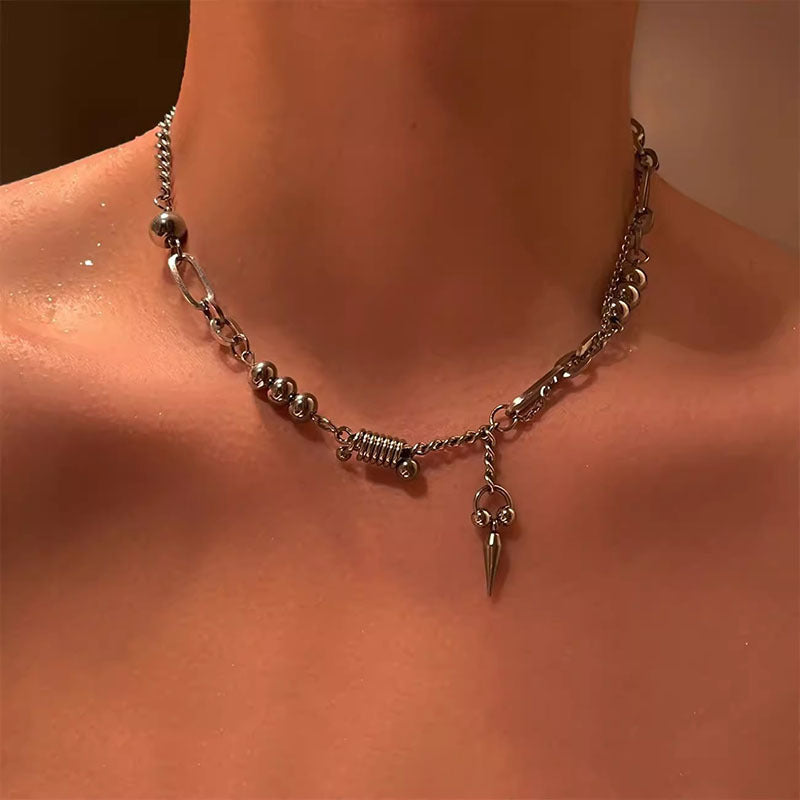 Non Fading Rivet Splicing Men's Necklace