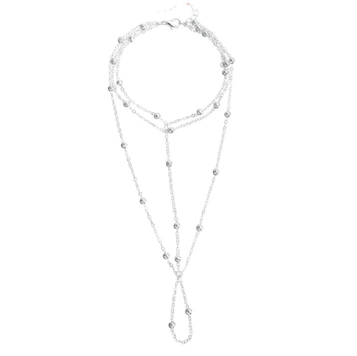 Fashionable Multi-layer Tassel Anklet For Women