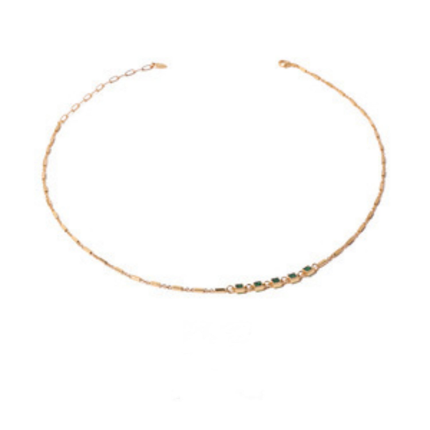 Gold Micro Inlaid Sand Gold Antique Gold Pendant Necklace