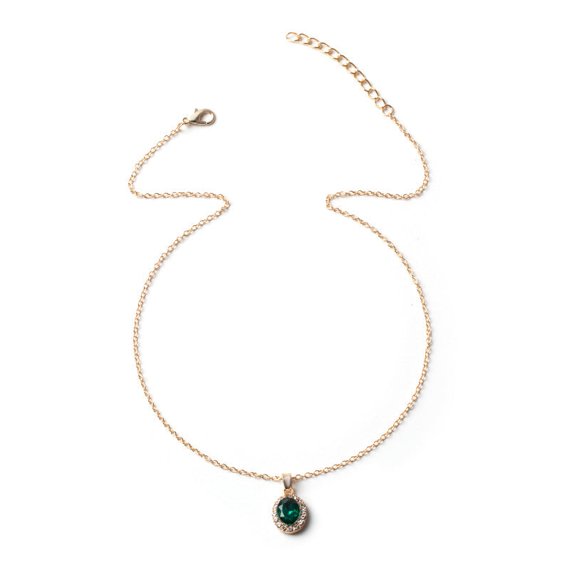 Fashionable Round Clavicle Chain Alloy Necklace For Women