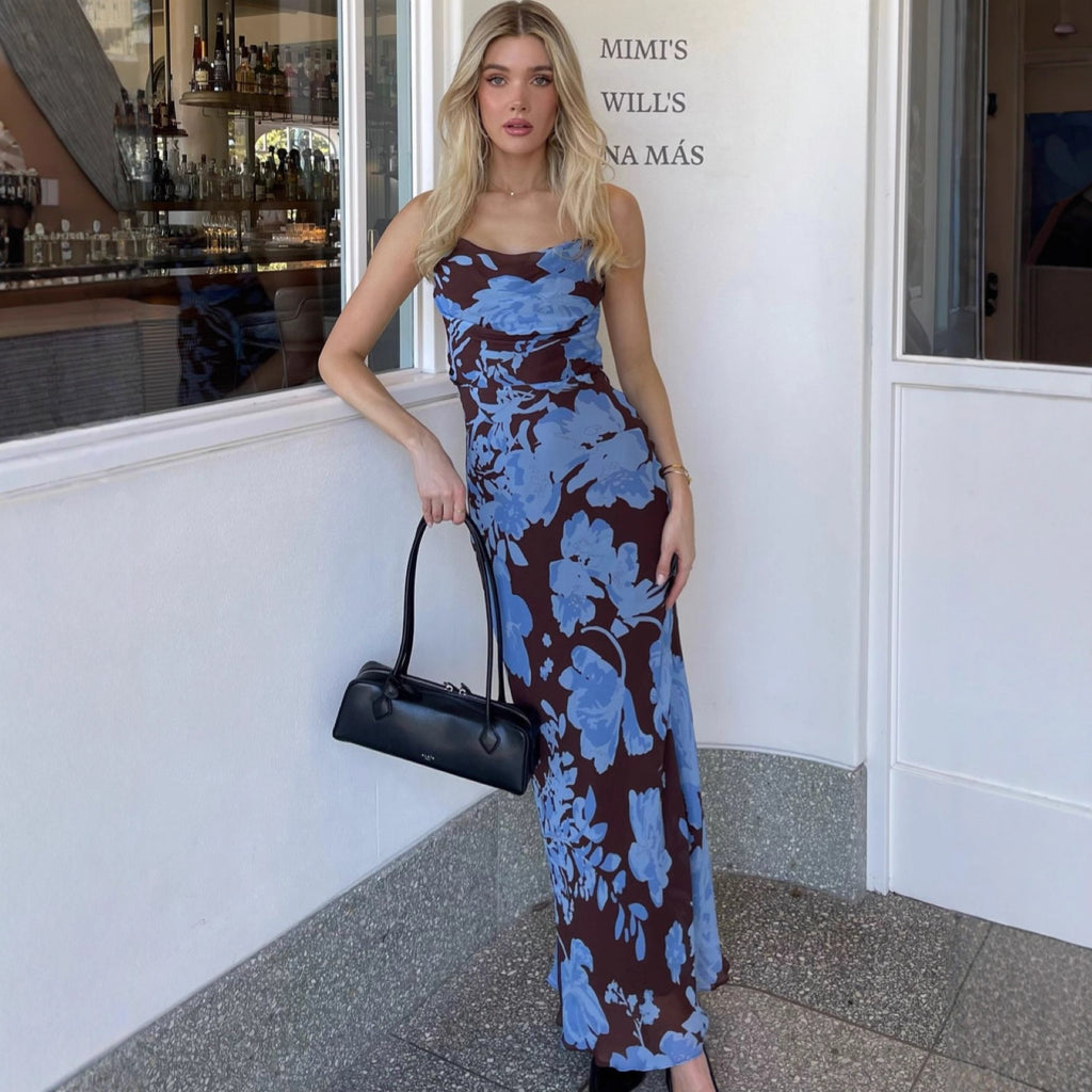 New Stylish Sleeveless Slip Dress With A Chic Print