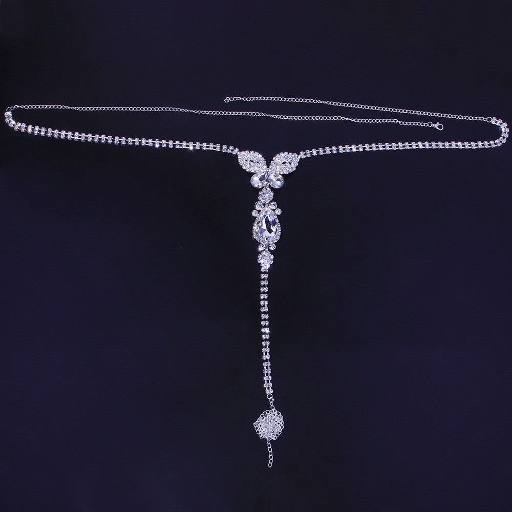 New Rhinestone Butterfly Panty Chain Fashion Sexy