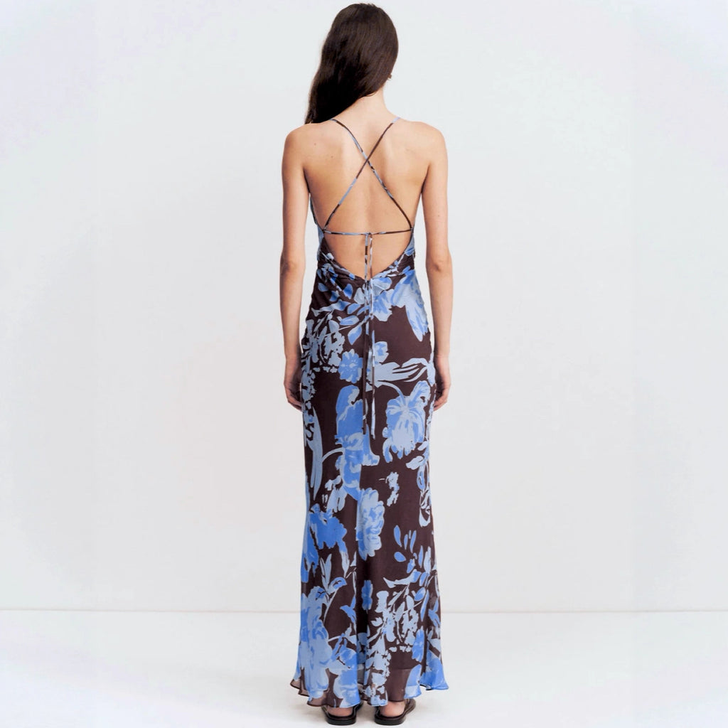 New Stylish Sleeveless Slip Dress With A Chic Print