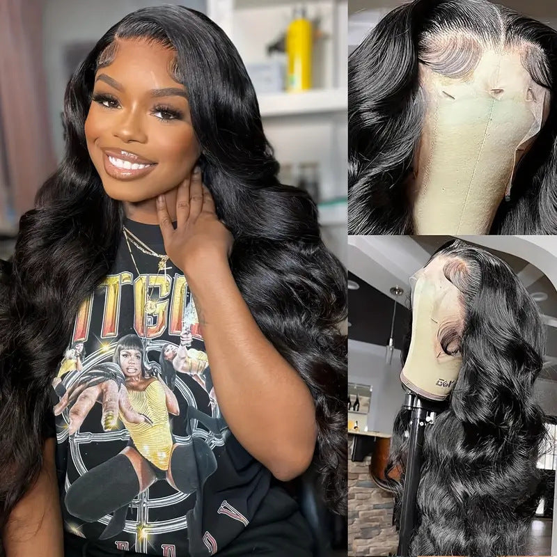 Front Lace Wig Medium Big Wave Female