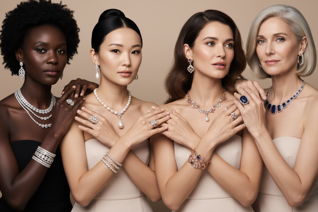 create 424*369 image of jewelry models girls 