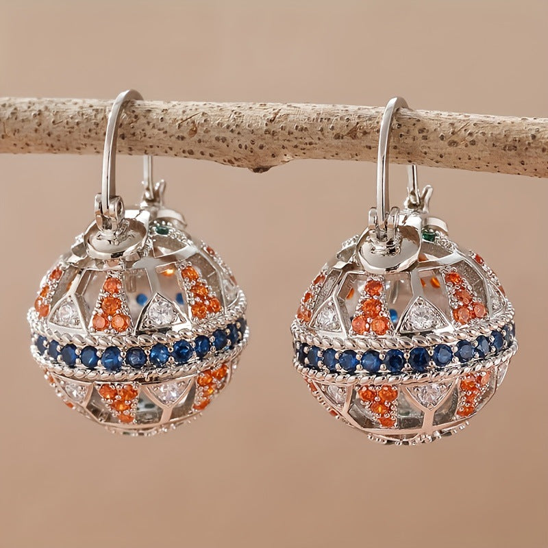 Affordable Luxury Court-style Intricately Crafted Vintage-chic Colorful Earrings