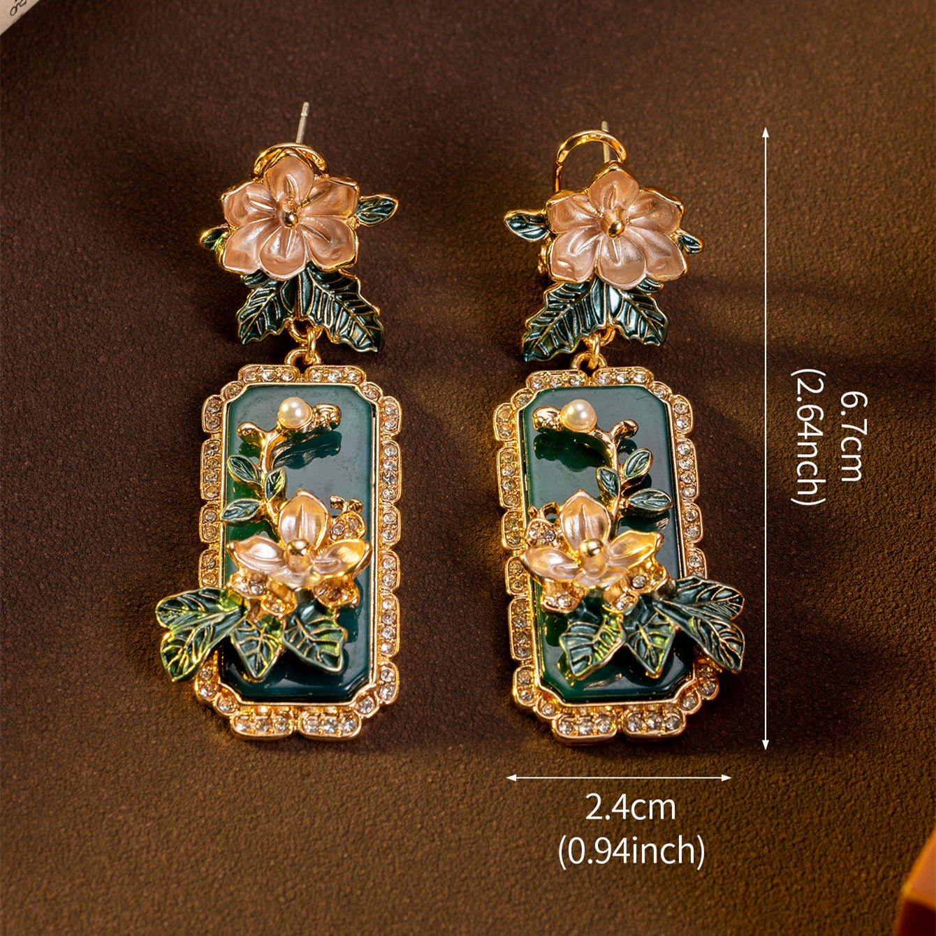 Medieval Court Style Retro Temperament Long Earrings