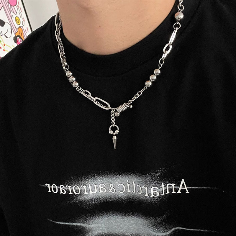 Non Fading Rivet Splicing Men's Necklace