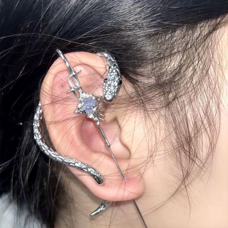 Original Puncture Auricular Needle Plush Four Eight-pointed Stars Design