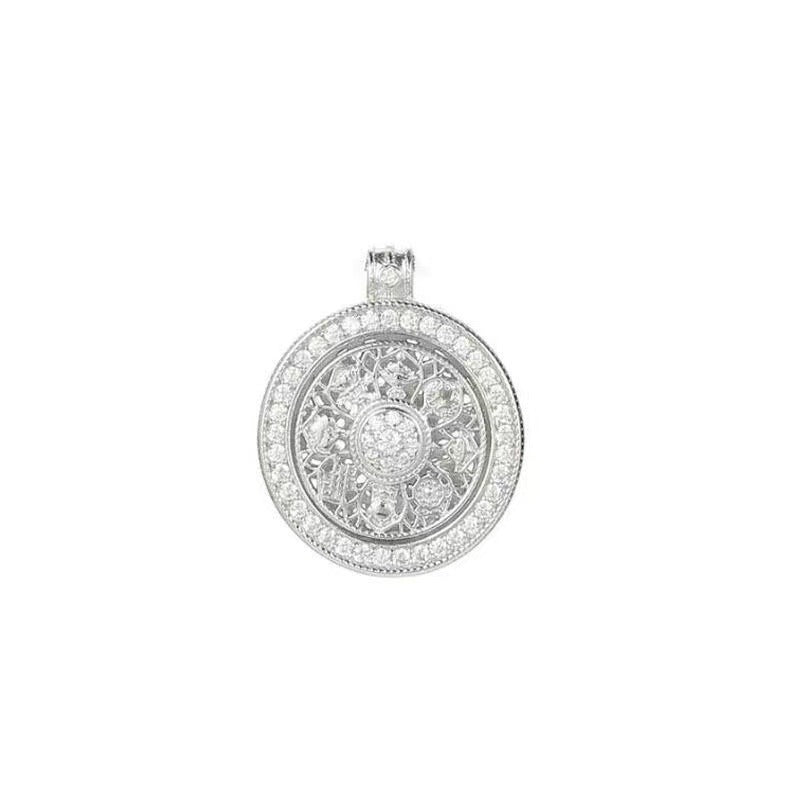 Eight Treasures Compass Rotating Necklace